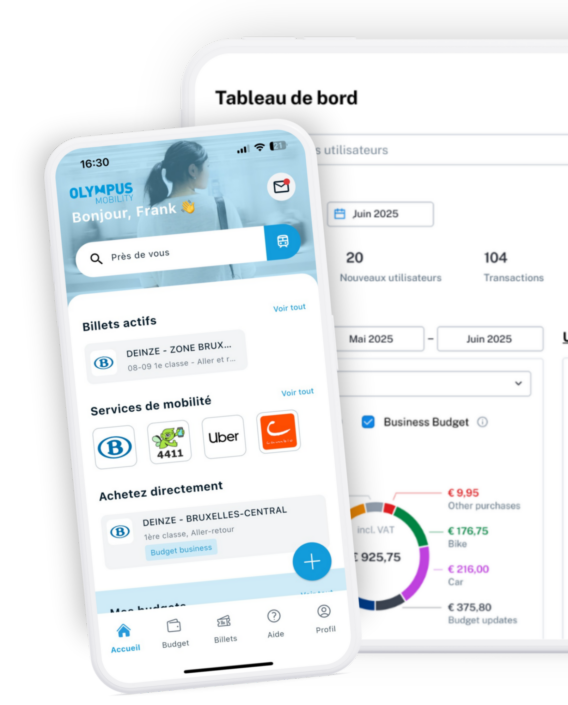 Le portail et l'appli d'Olympus Mobility