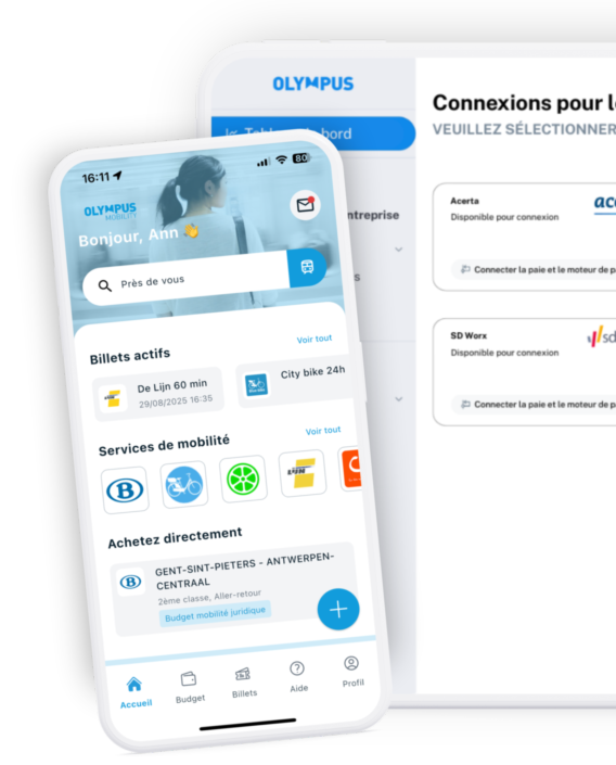 Application Olympus et module de paie dans le portail de gestion Olympus
