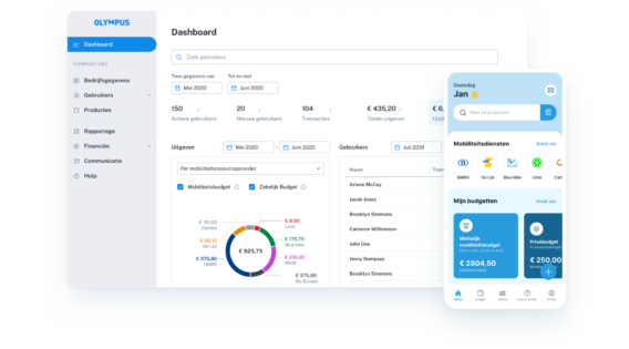 Het Olympus Mobility beheerportaal en de Olympus-app